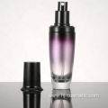 wholesales High-grade round Gradient purple cosmetics electroplating glass bottle/jars with good price